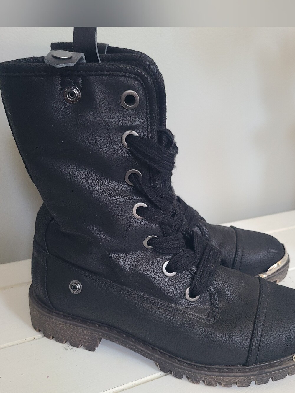 Roxy Bruna Lace-up Mid-calf Combat Boots Women's Size 7